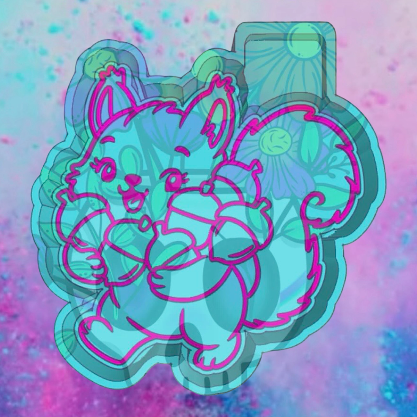 Squirrel gathering freshie mold