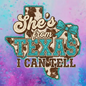She’s from Texas i can tell round cardstock