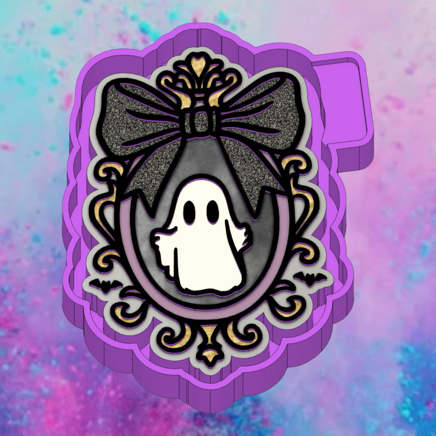 Gothic ghost frame freshie mold