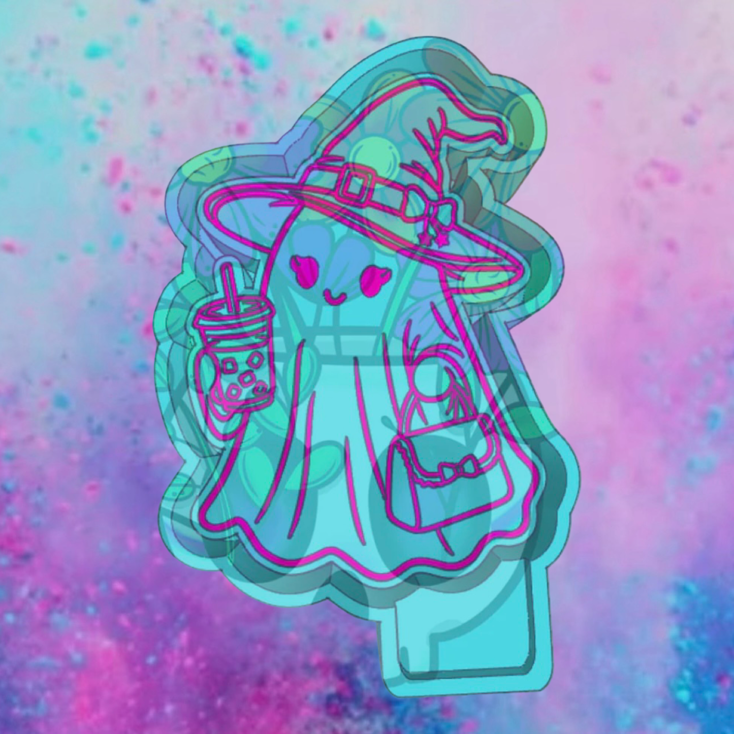 Boujee ghost freshie mold