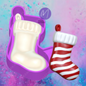 3D Christmas stocking freshie molds.