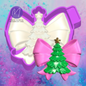 3D Christmas tree with bow freshie molds.