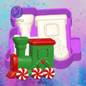 3D Christmas train freshie molds.