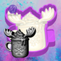 3D reindeer  mug freshie molds.
