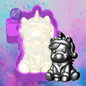 3D Santa unicorn freshie molds.