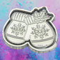 Snowflake mittens freshie mold