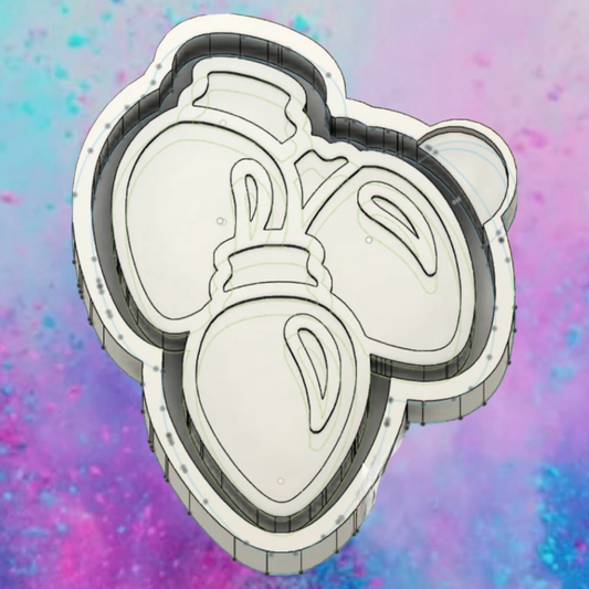 Christmas lights freshie mold