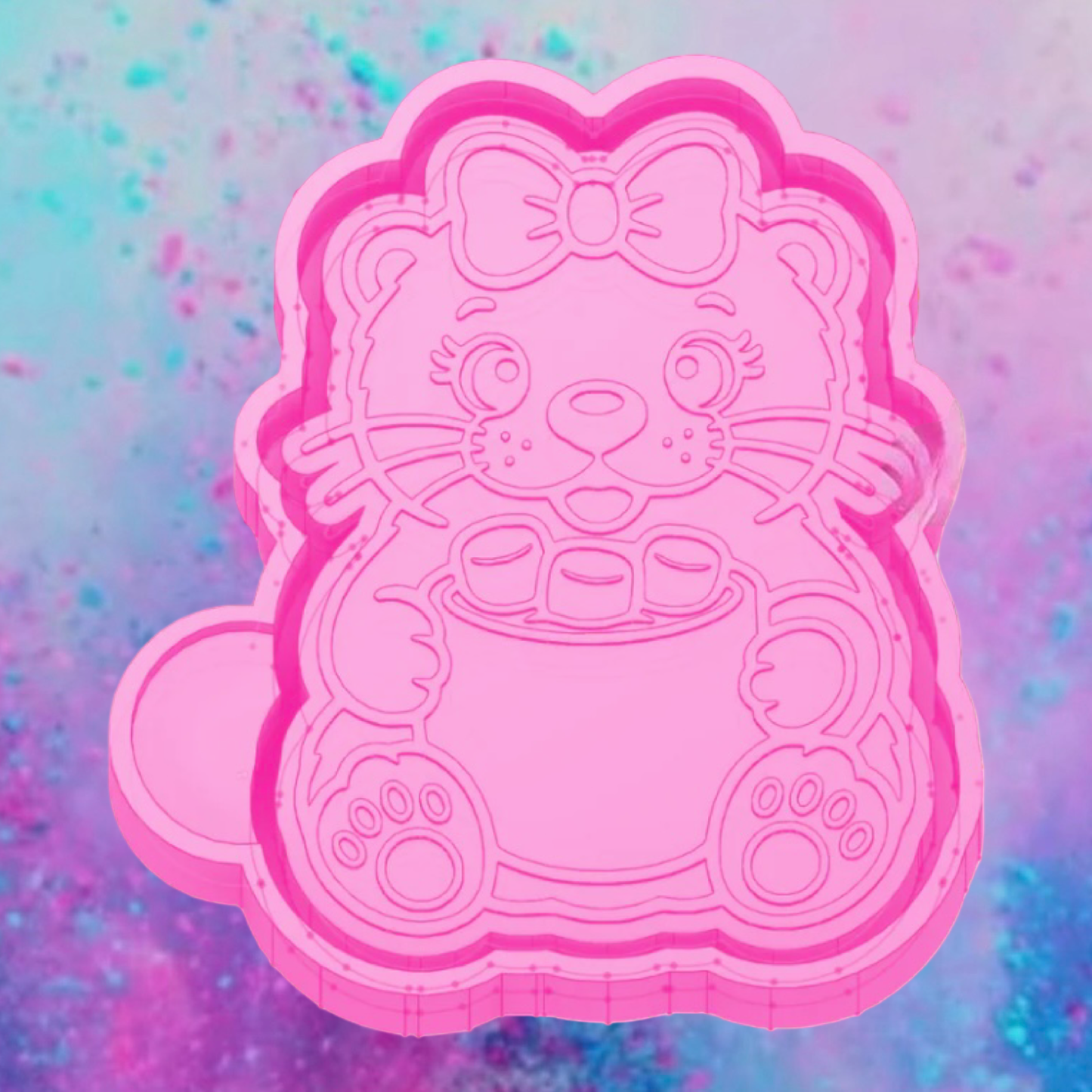 Otter and hot cocoa freshie mold