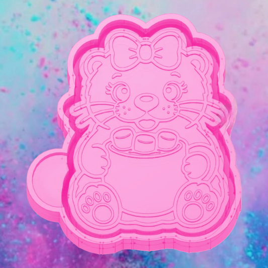 Otter and hot cocoa freshie mold