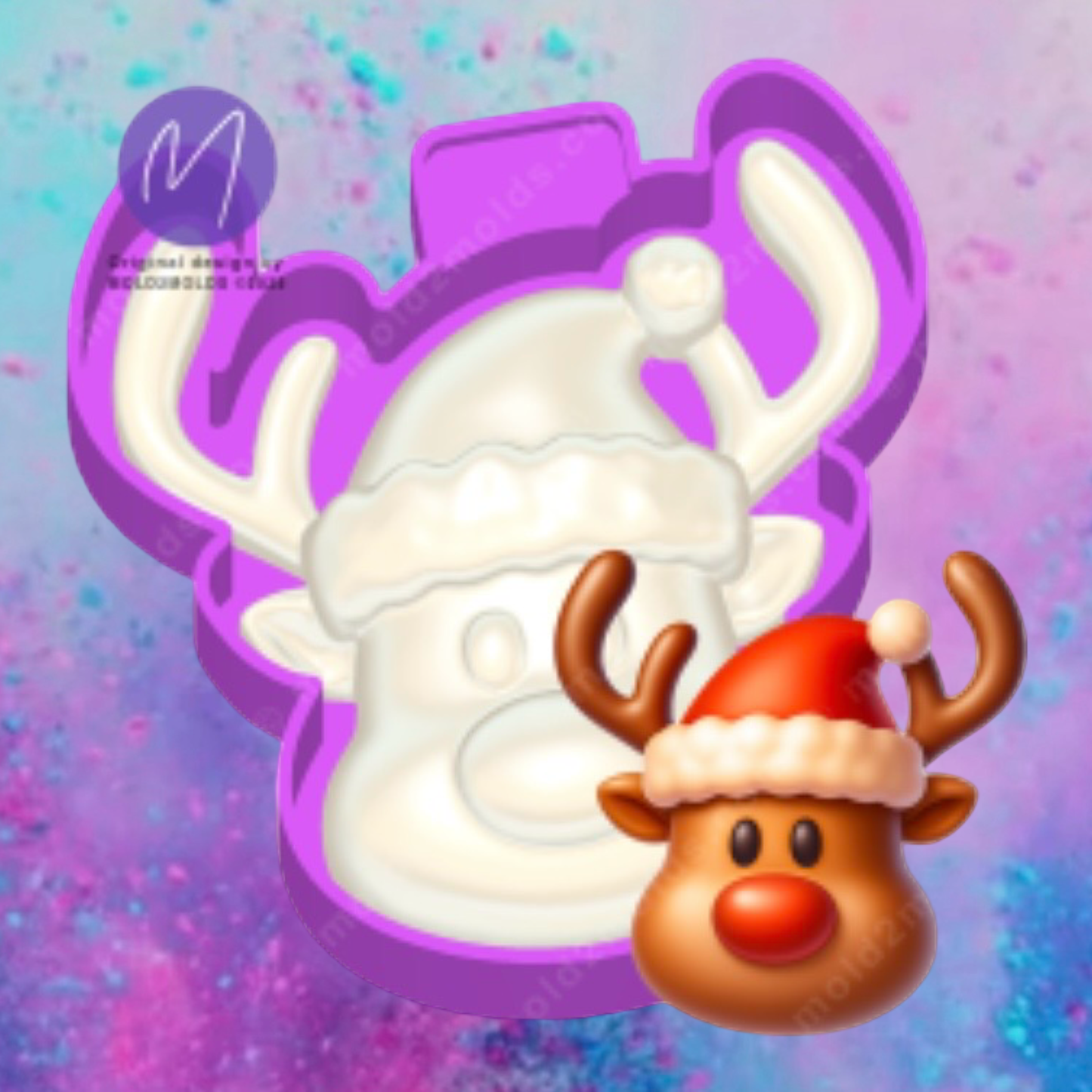 3D reindeer freshie molds.