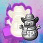 3D cowboy snowman freshie molds.