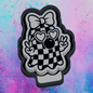Checkered peace ghost  freshie mold