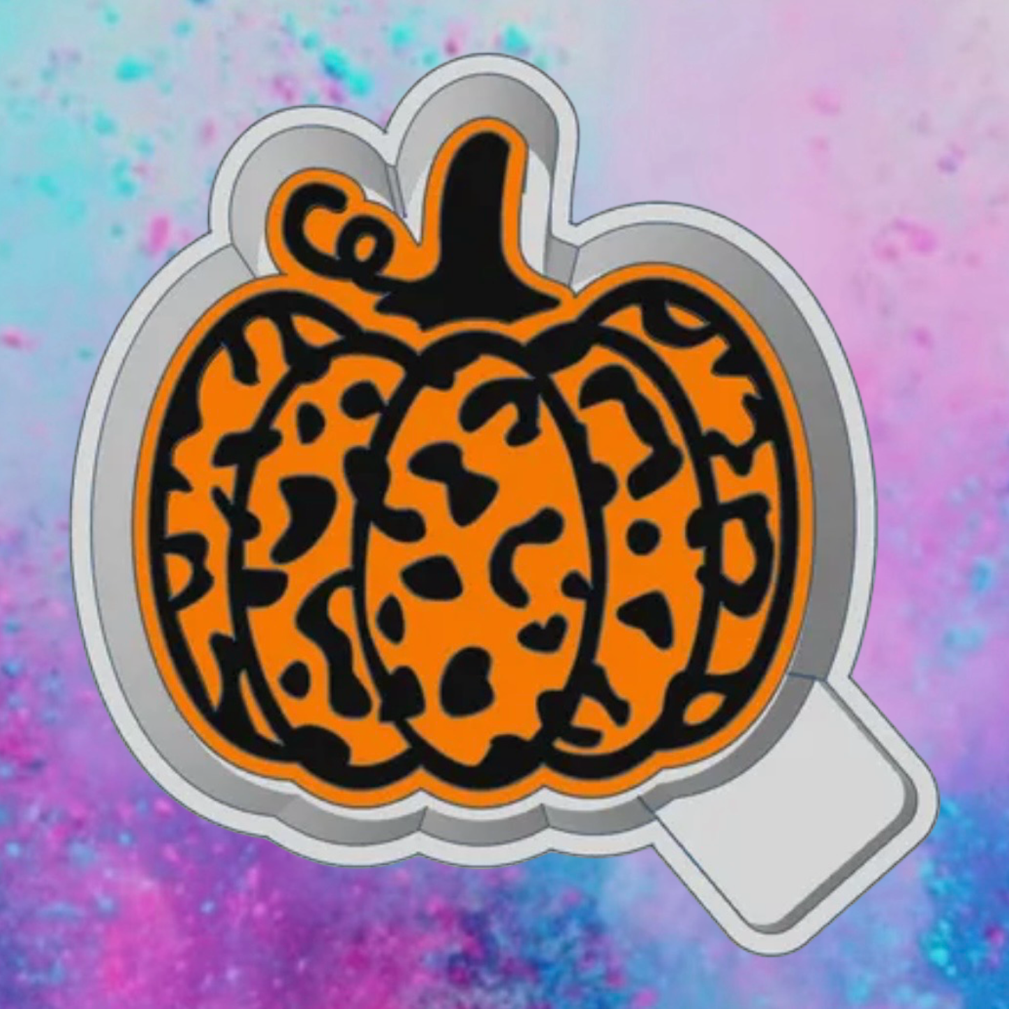 Leopard print pumpkin freshie mold