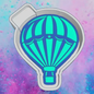 Star hot air balloon freshie mold