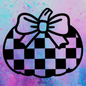 Checkered pumpkin freshie mold
