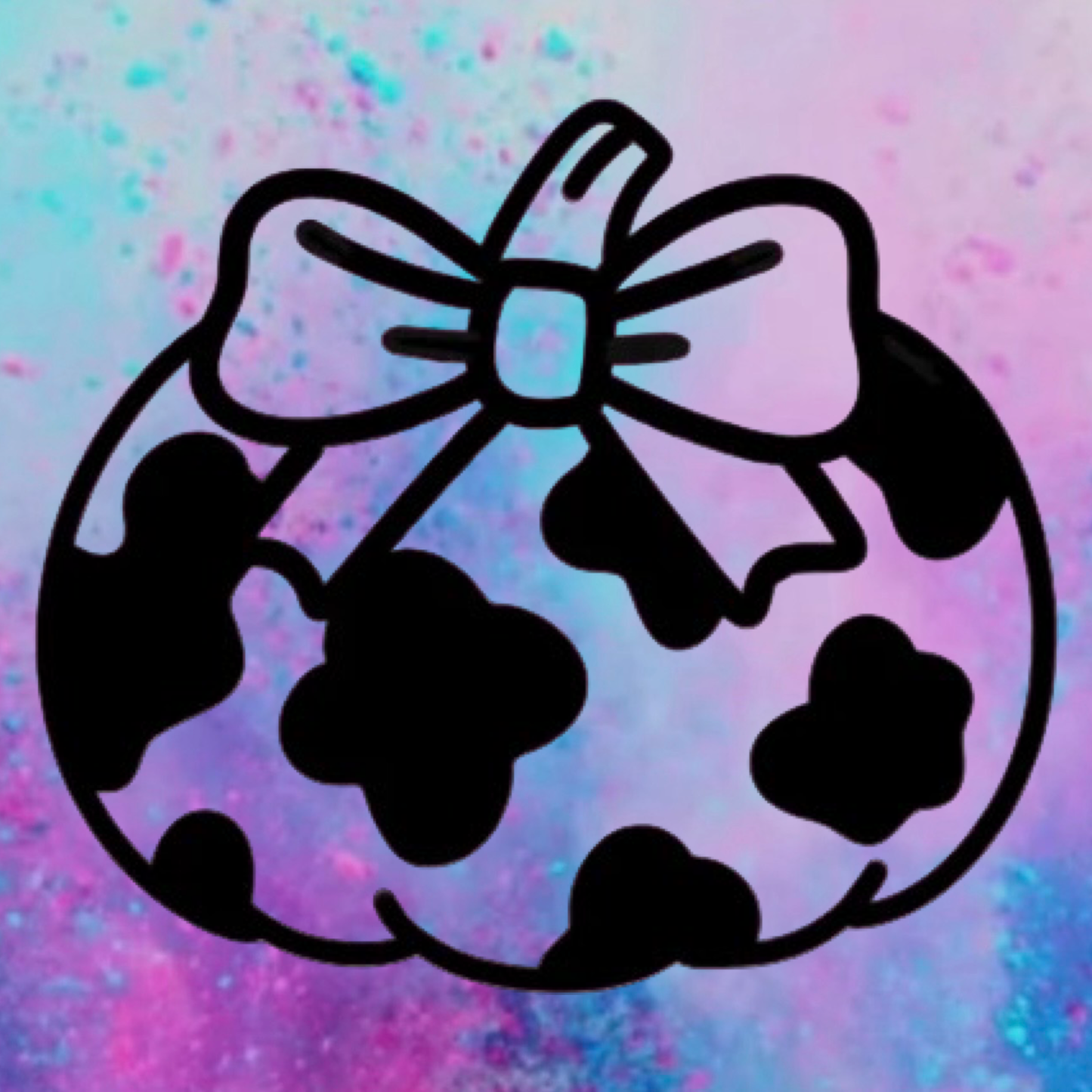 Cow print pumpkin freshie mold