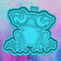 Frog with glasses freshie mold