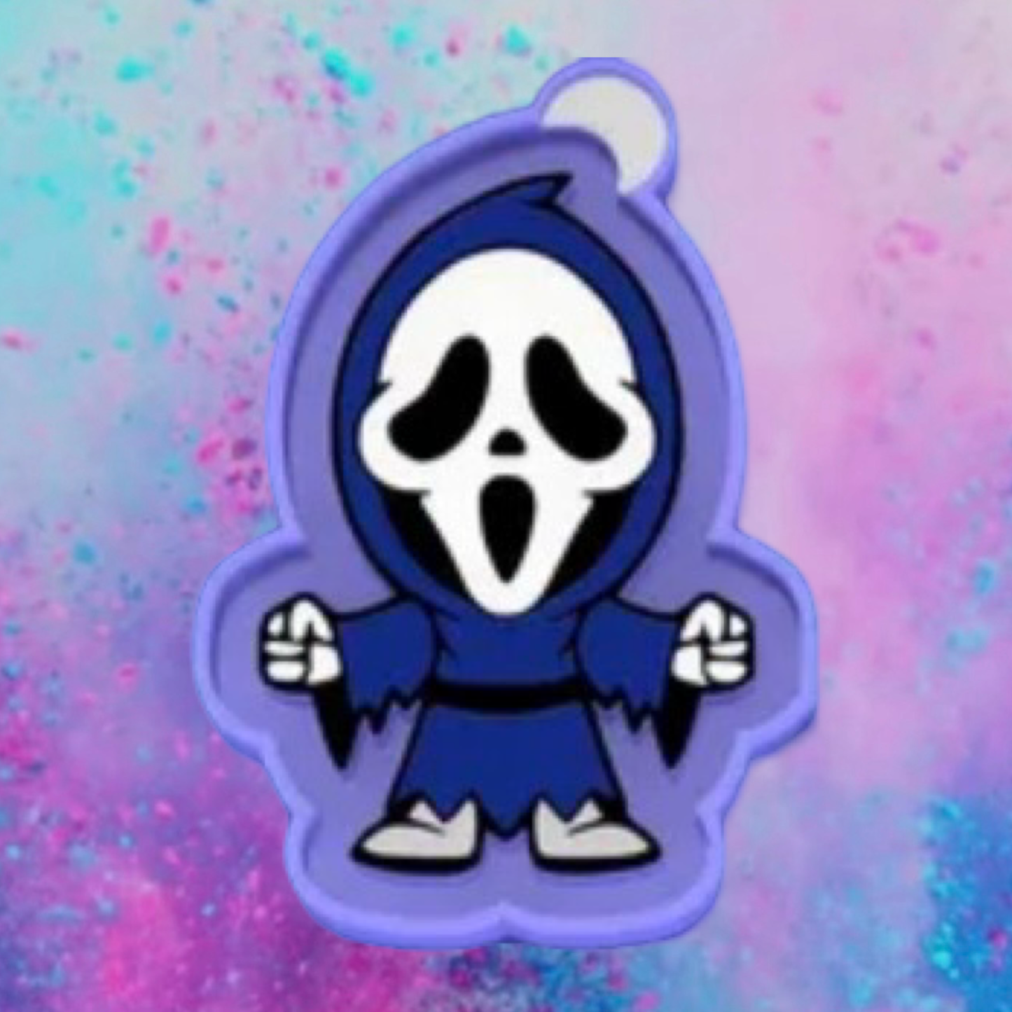 Ghost face freshie mold