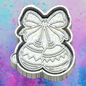 Christmas  ornaments with bow freshie mold