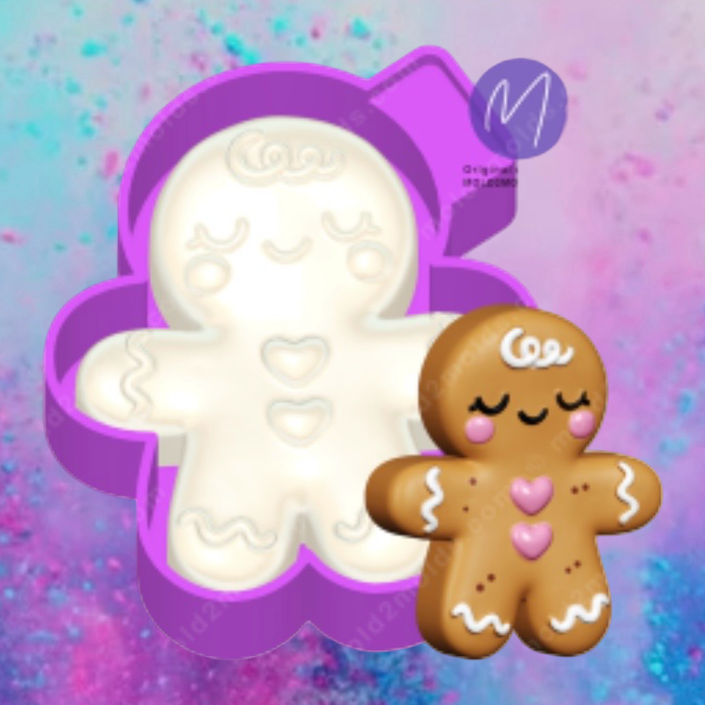 3D Gingerbread girl freshie molds.