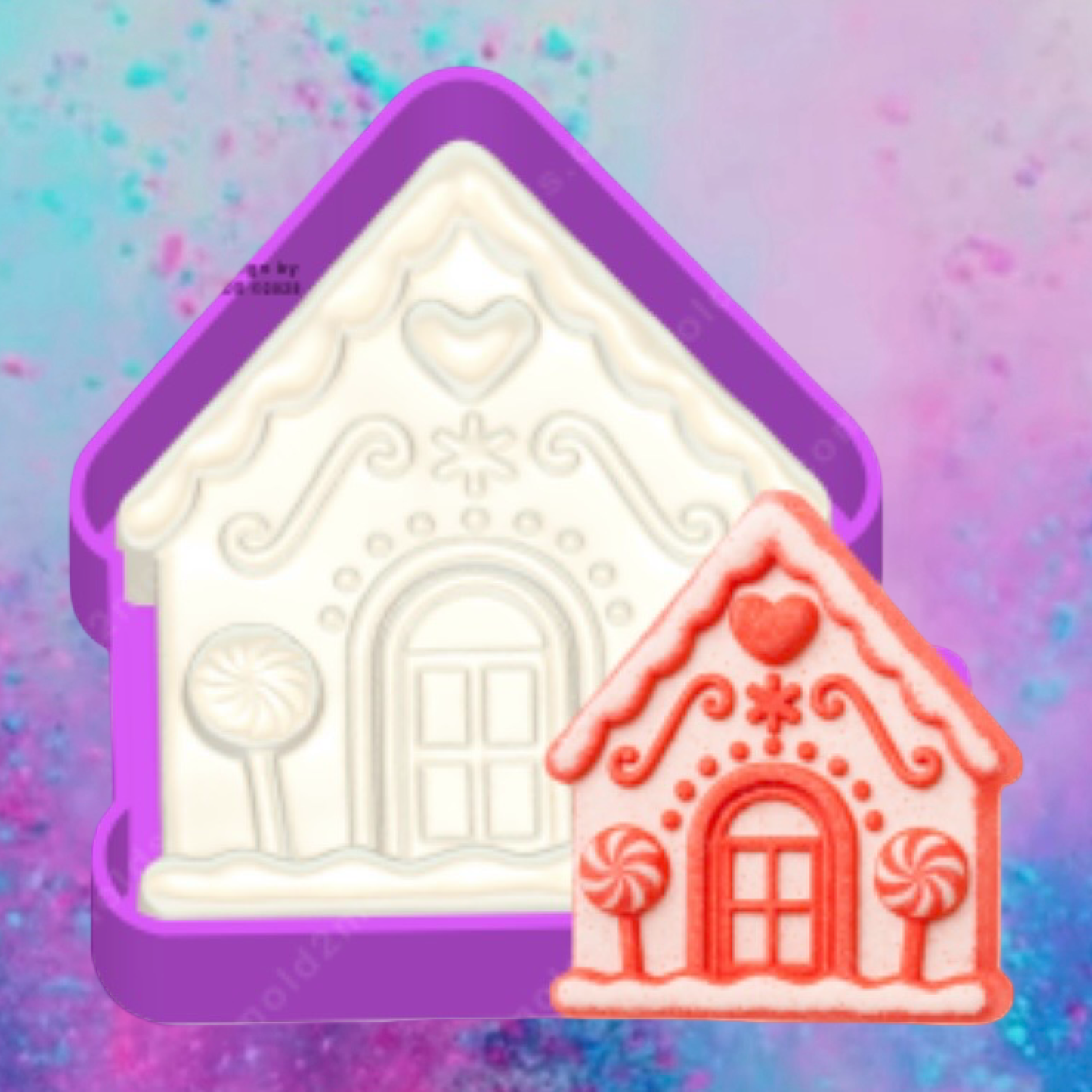 3D Gingerbread house freshie molds.