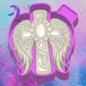 3D Western turquoise wing cross freshie molds.