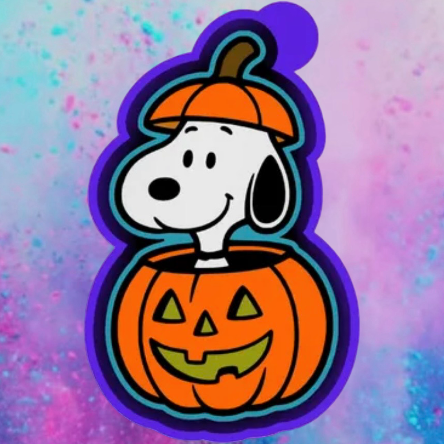 Snoopy pumpkin freshie mold
