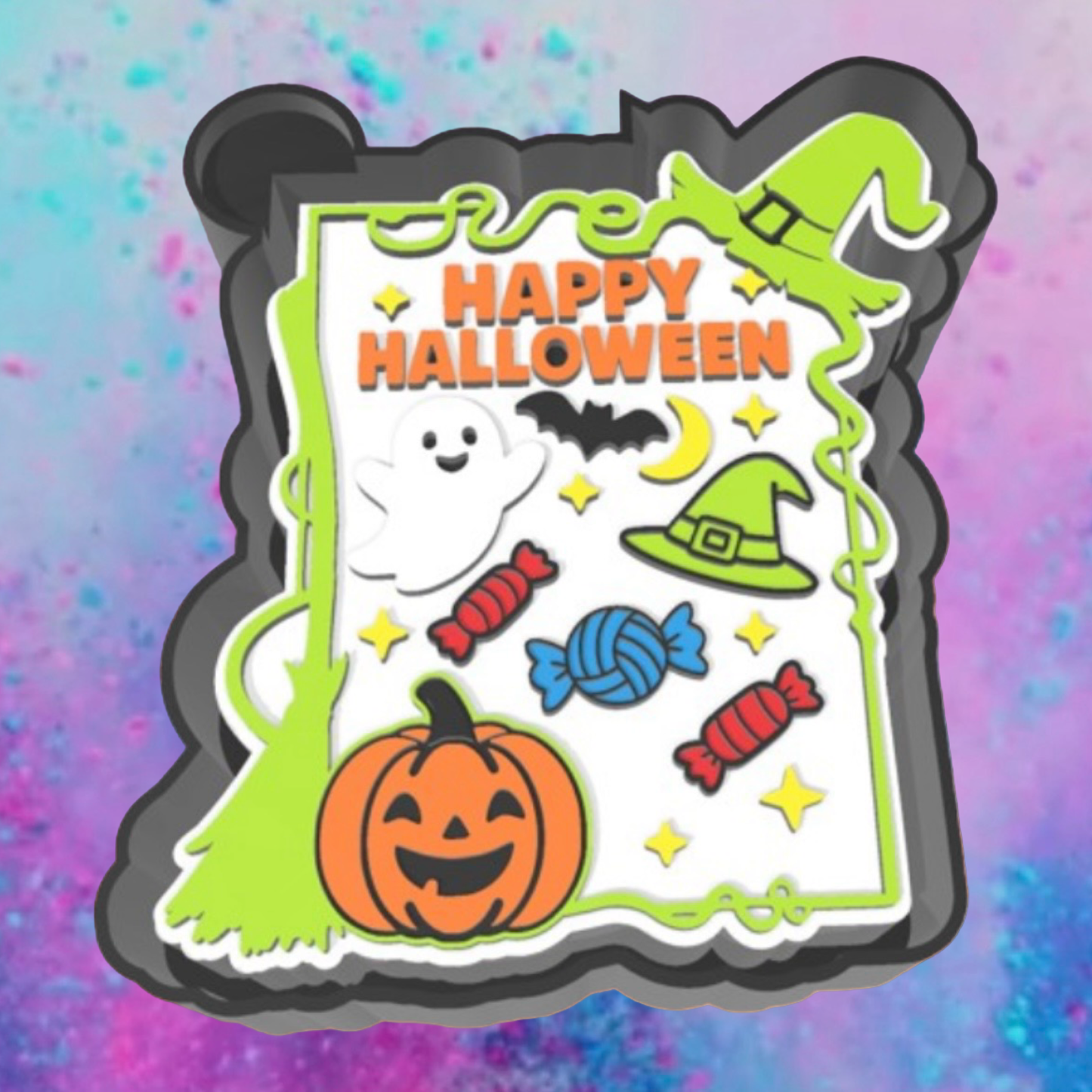 Happy Halloween freshie mold