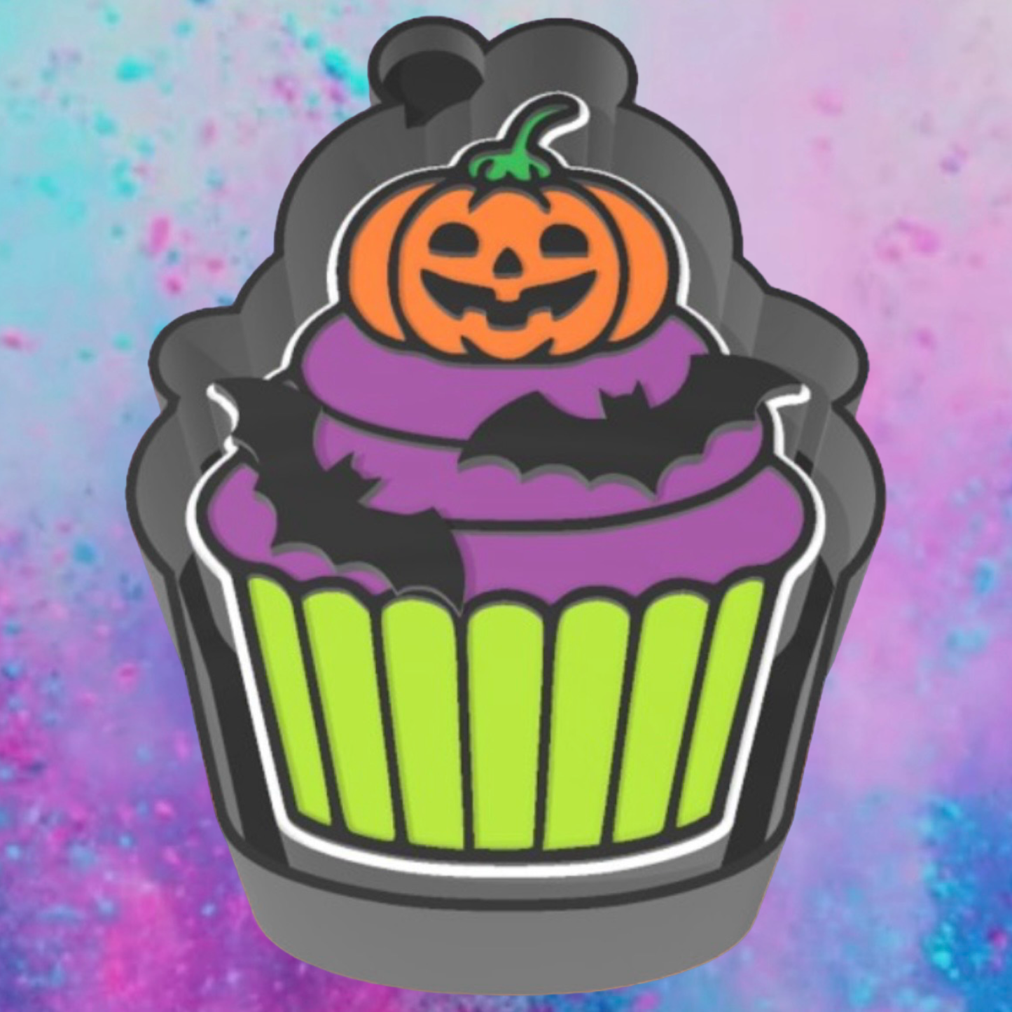Pumpkin cupcake freshie mold