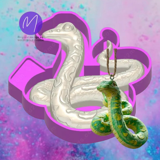 3D snake  freshie molds.