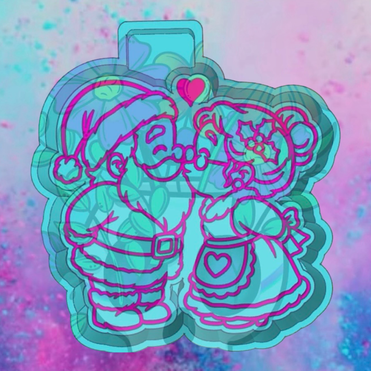 Nose kiss Clause  freshie mold