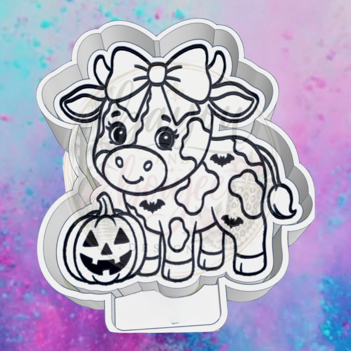 Halloween cow freshie mold