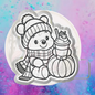 Fall bear freshie mold