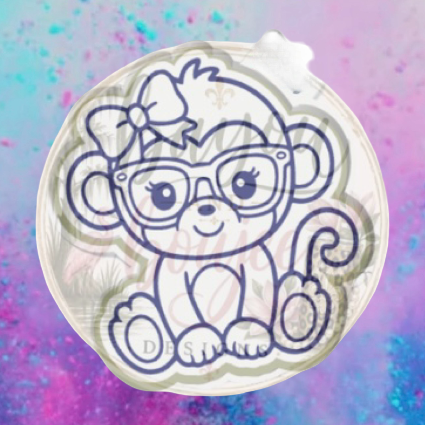 Marie the monkey freshie mold