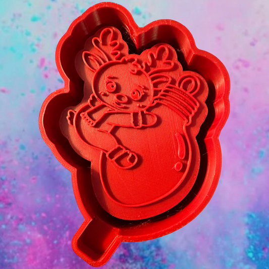 Hanging Reindeer freshie mold