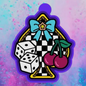 Lucky checkerboard cherries freshie mold