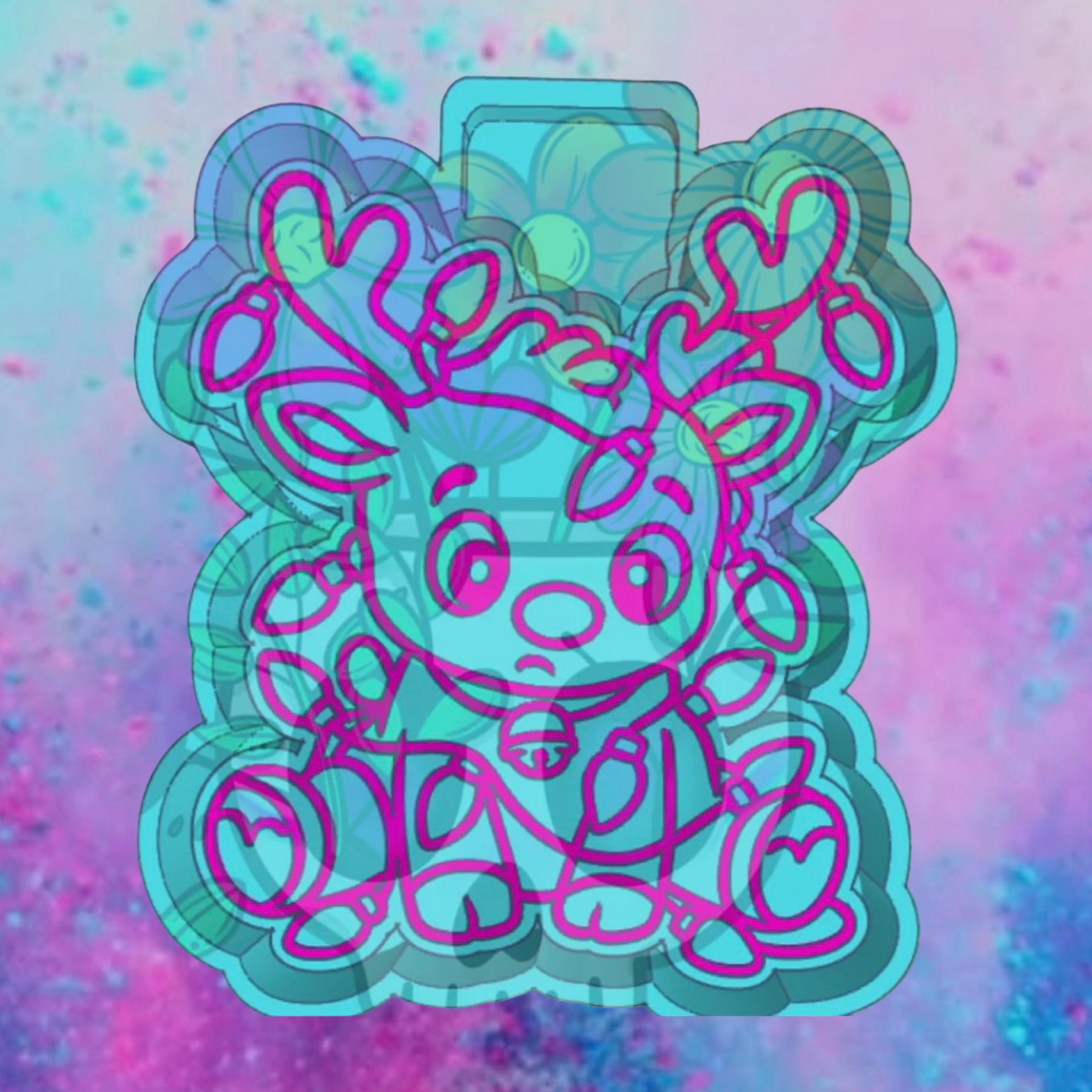 Tangled reindeer freshie mold