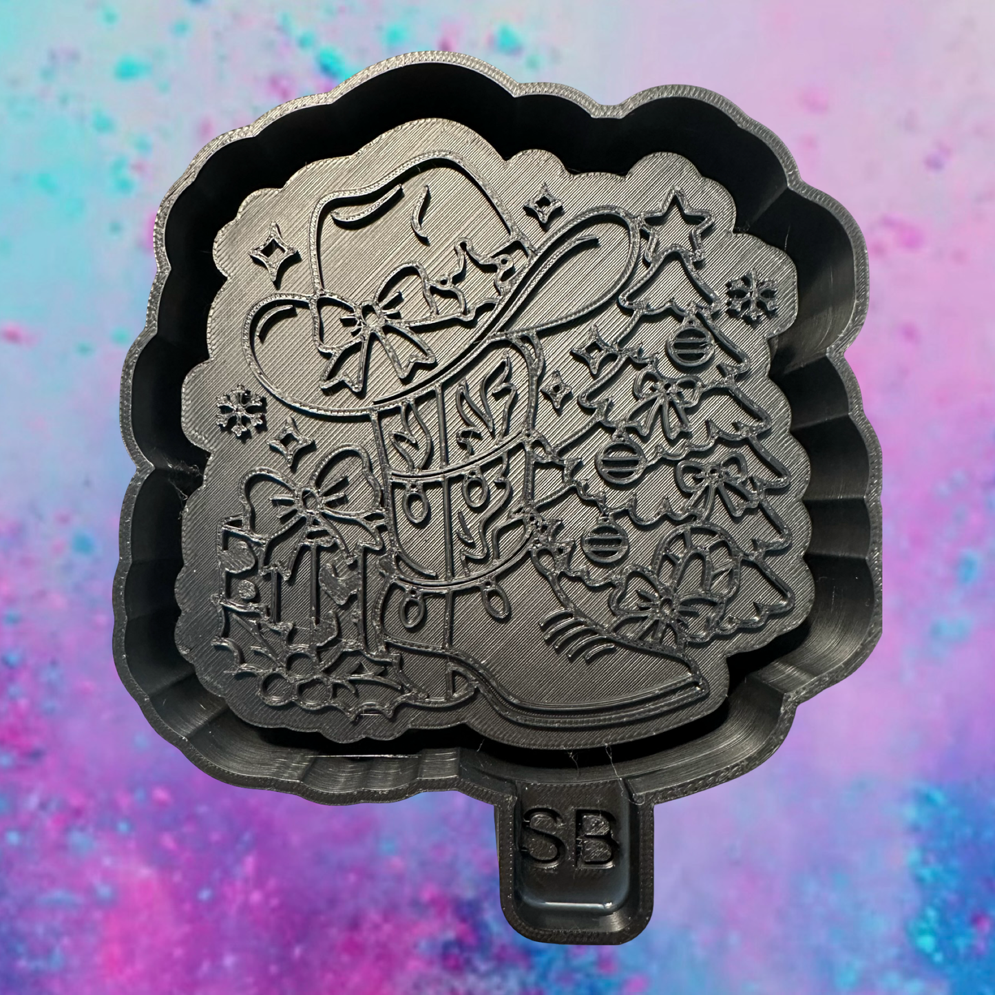 Country  Christmas freshie mold