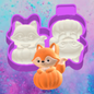 3D fox in pumpkin vent clip mold