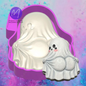 3D cheeky sheet ghost freshie molds.