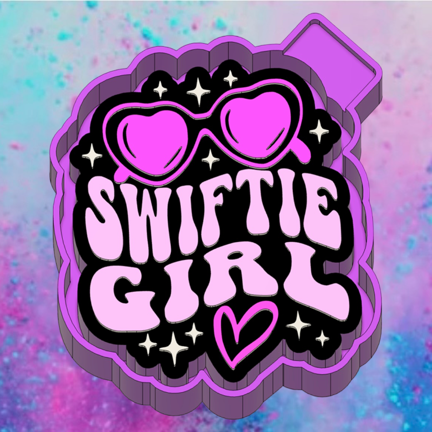 Swiftie girls car freshie mold.