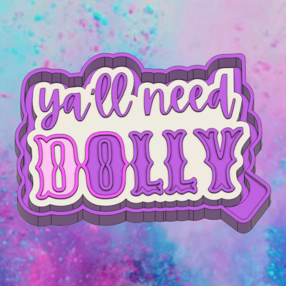 Dolly car freshie mold.