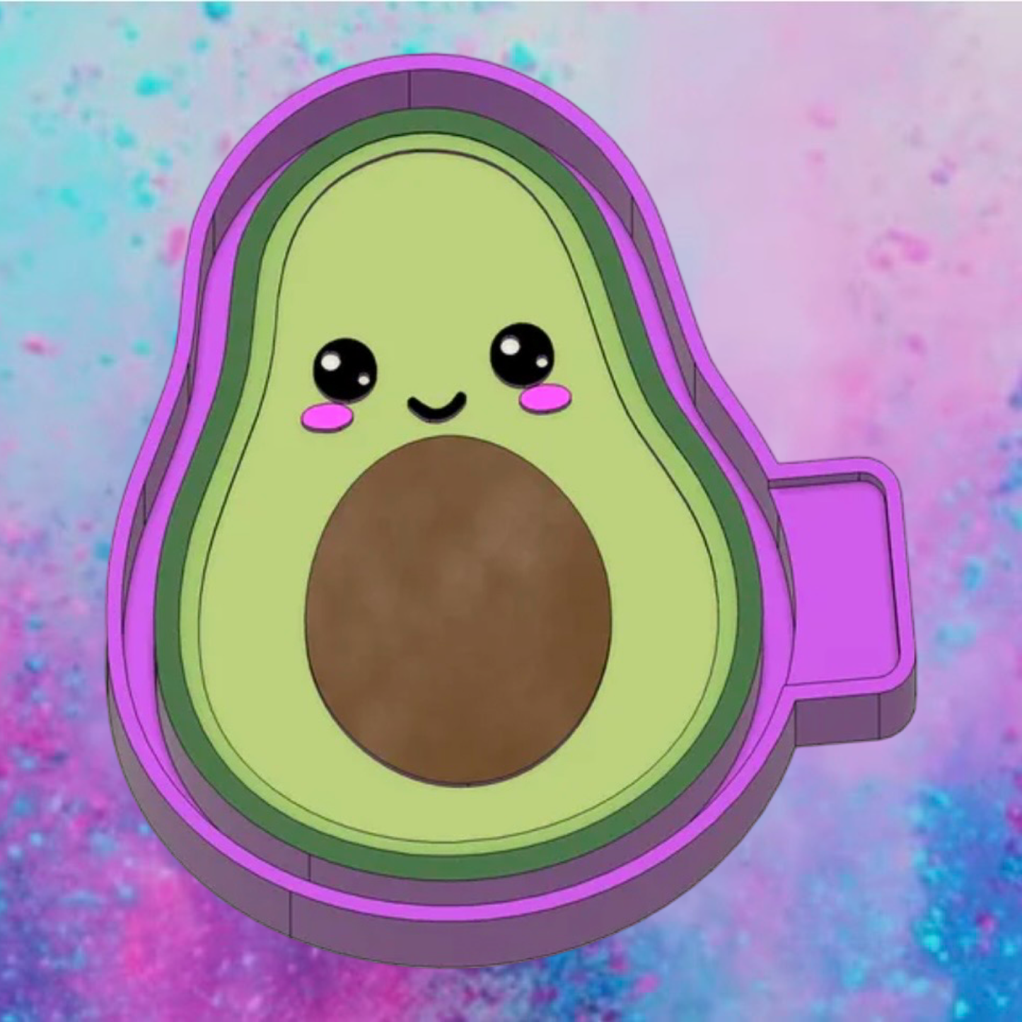 Avocado car freshie mold.