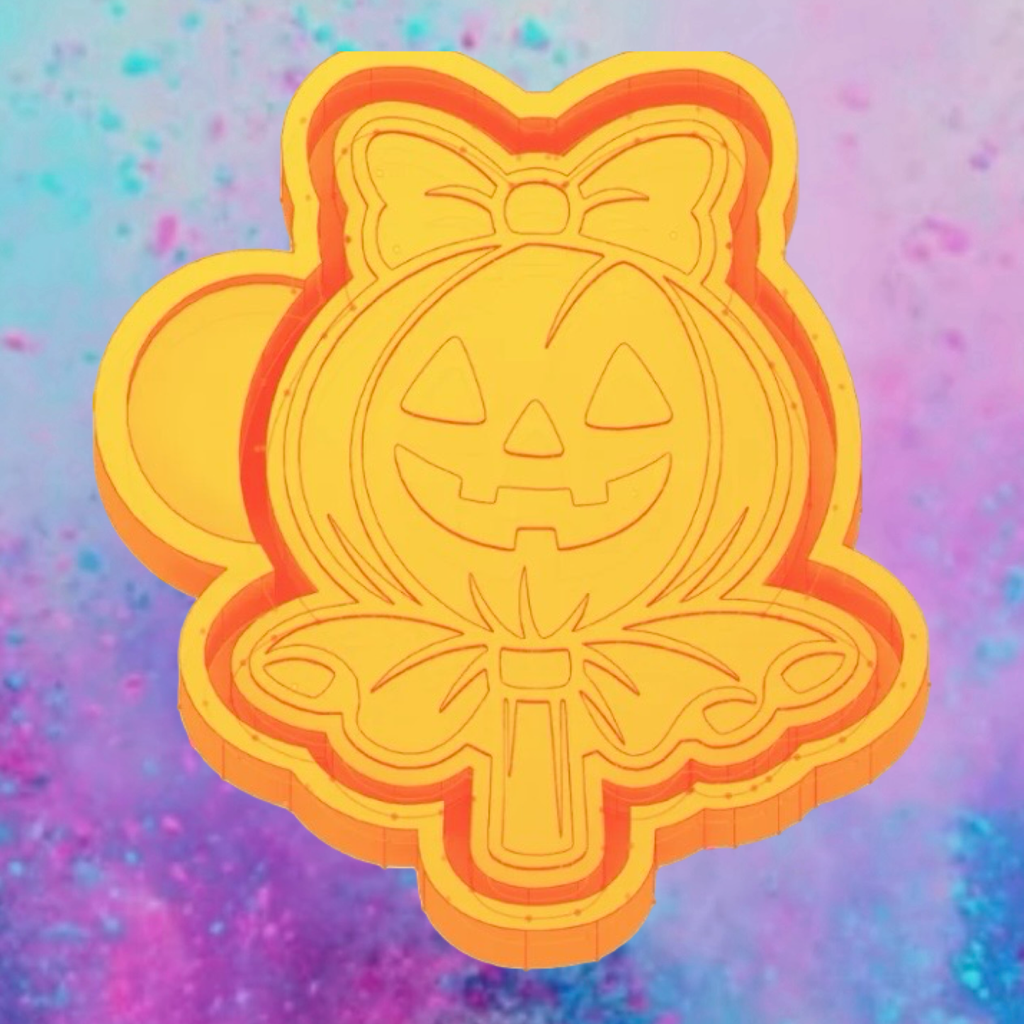 Pumpkin  lollipop freshie mold
