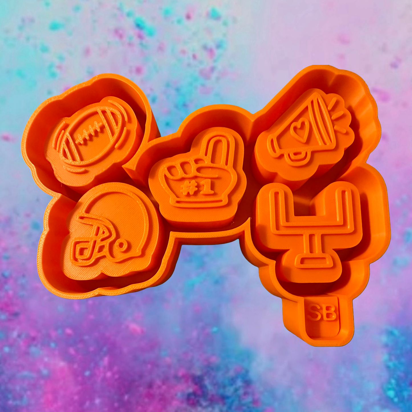 Football car freshie charms mold