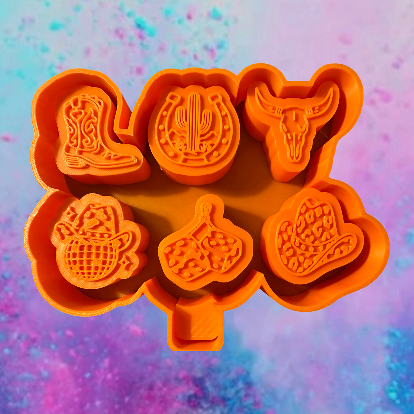 Western car freshie charms mold