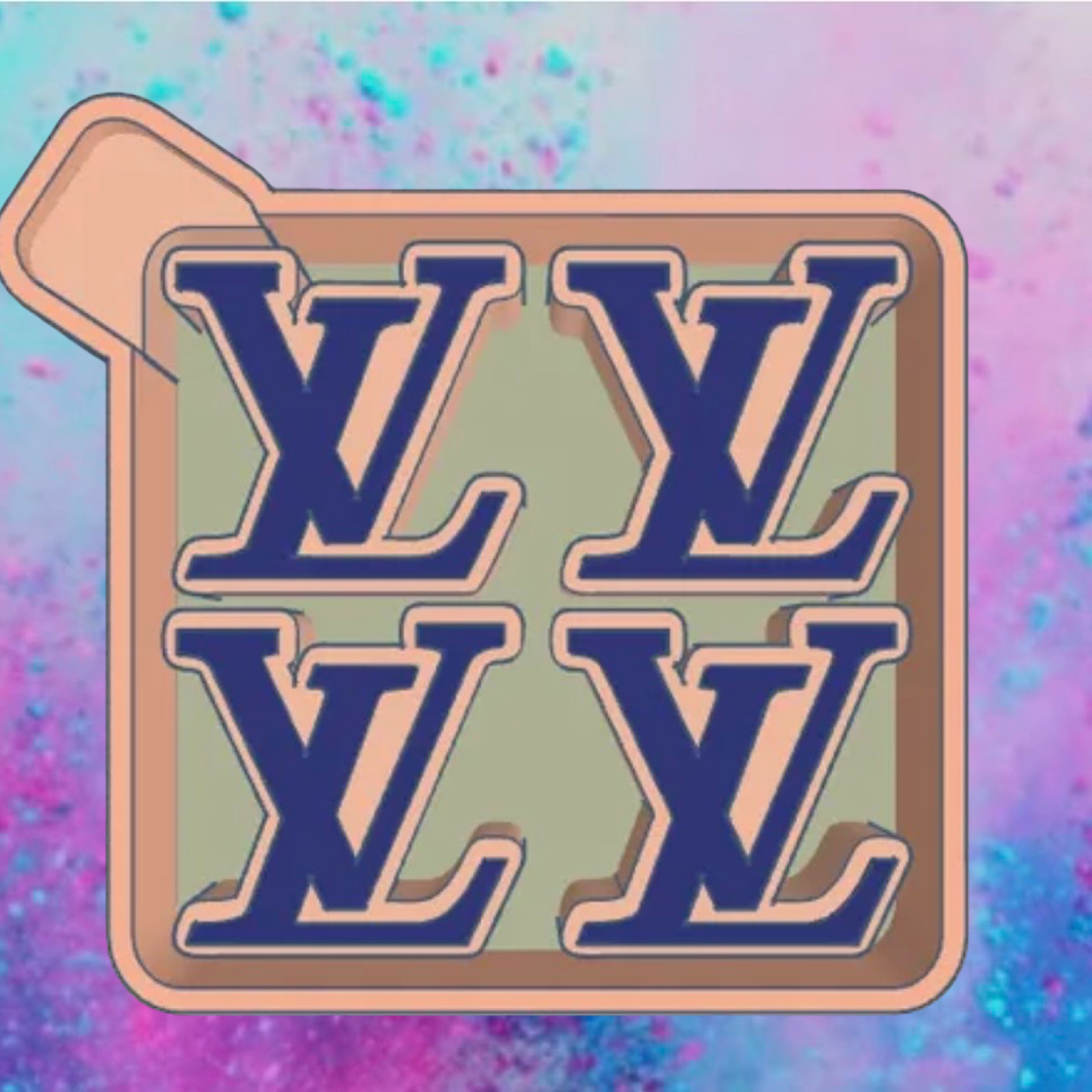 LV car freshie vent clip molds.