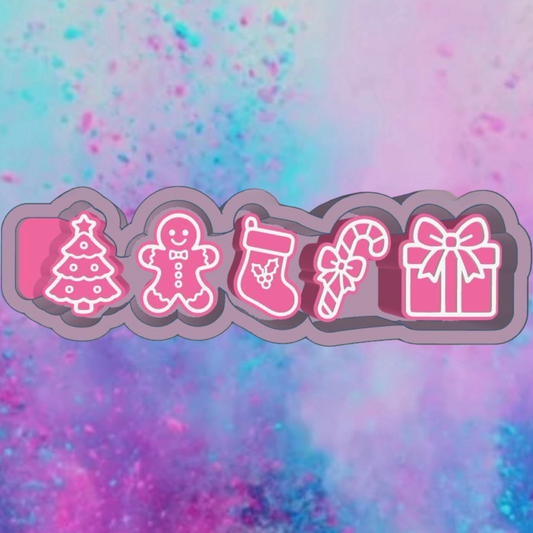 Christmas car freshie charms mold