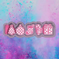 Checkered Christmas car freshie charms mold