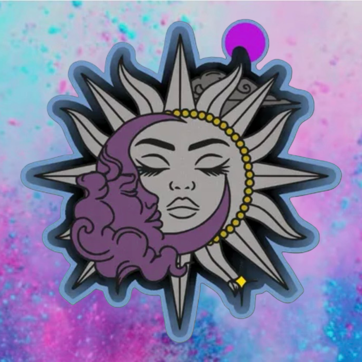 Sun and moon car freshie mold.